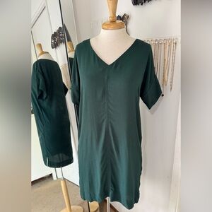 MADEWELL••Novel Shift Dress in Spruce••XS